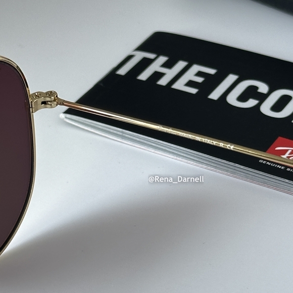 Pink RayBan Aviator Mirror RB3025 New - Picture 8 of 14